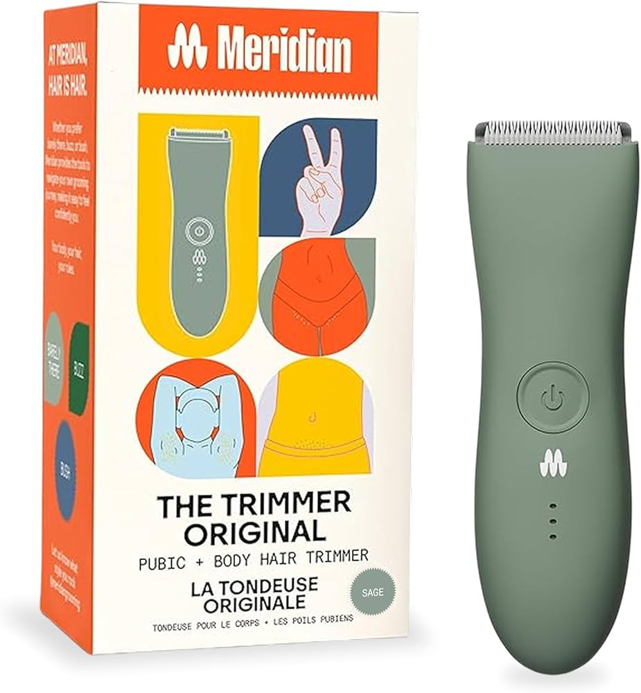 MERIDIAN The Trimmer Original - Body Hair Trimmer for Men, Electric Shaver for Pubic Hair, Chest,... | Amazon (US)