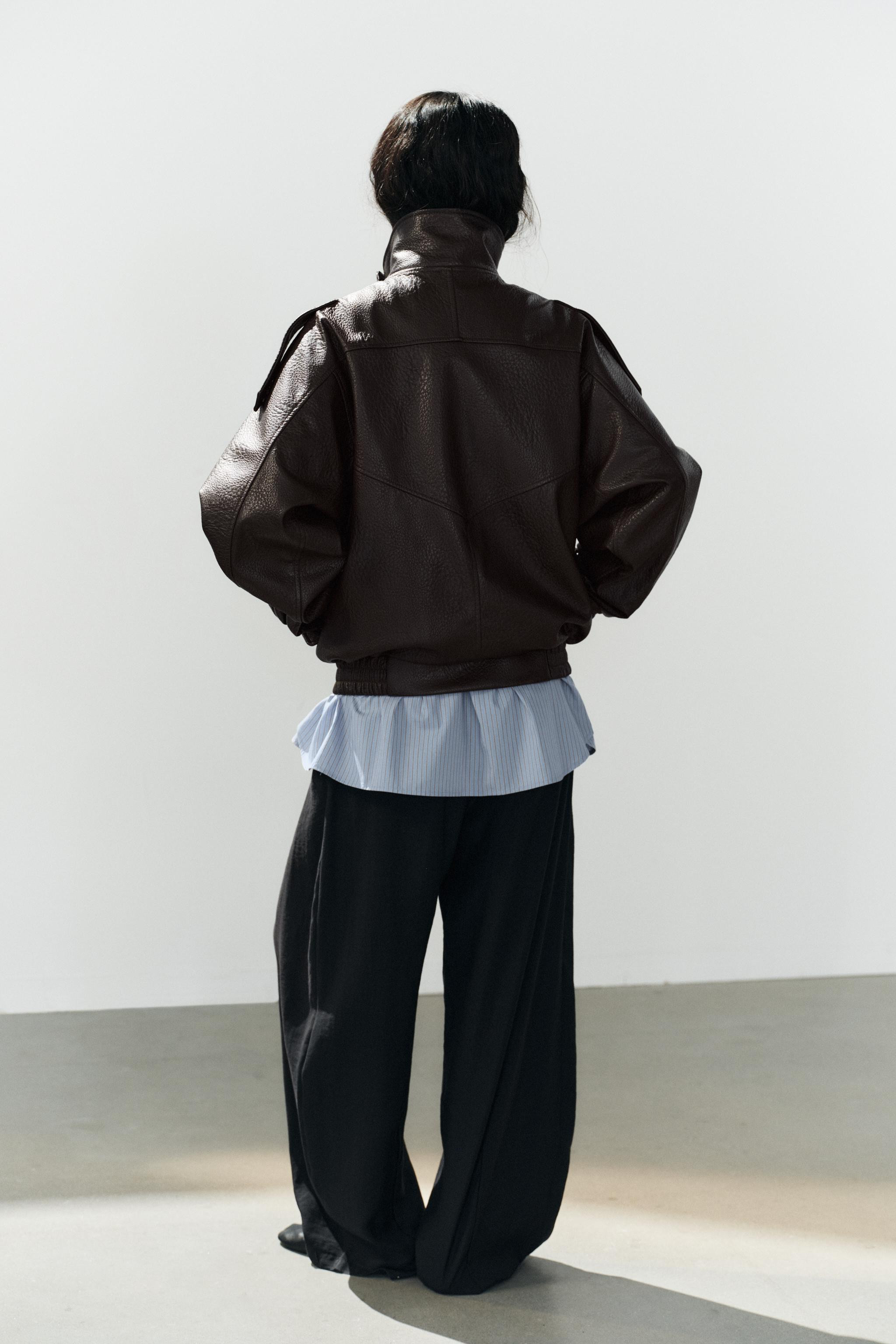 LEATHER EFFECT JACKET | Zara UK