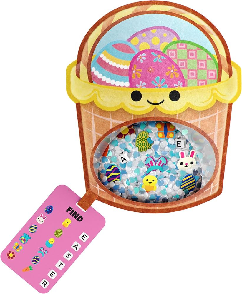 BIZYBOO Easter Egg Busy Bag Scavenger Hunt - Hidden Object Search Sensory Matching Game for Kids ... | Amazon (US)