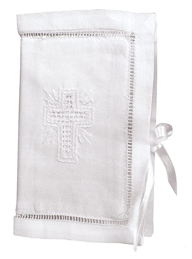Stephan Baby Keepsake Bible with Embroidered Cover and Ribbon-Tie Closure, White | Amazon (US)