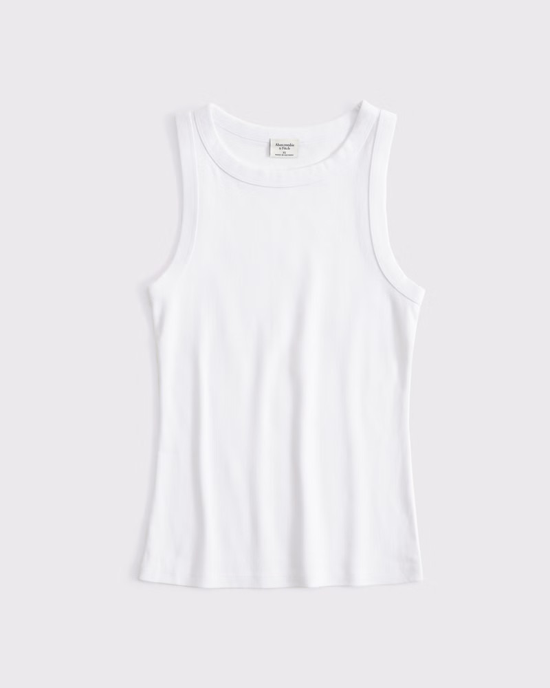 Women's Vintage Rib Tuckable Crew Tank | Women's New Arrivals | Abercrombie.com | Abercrombie & Fitch (US)