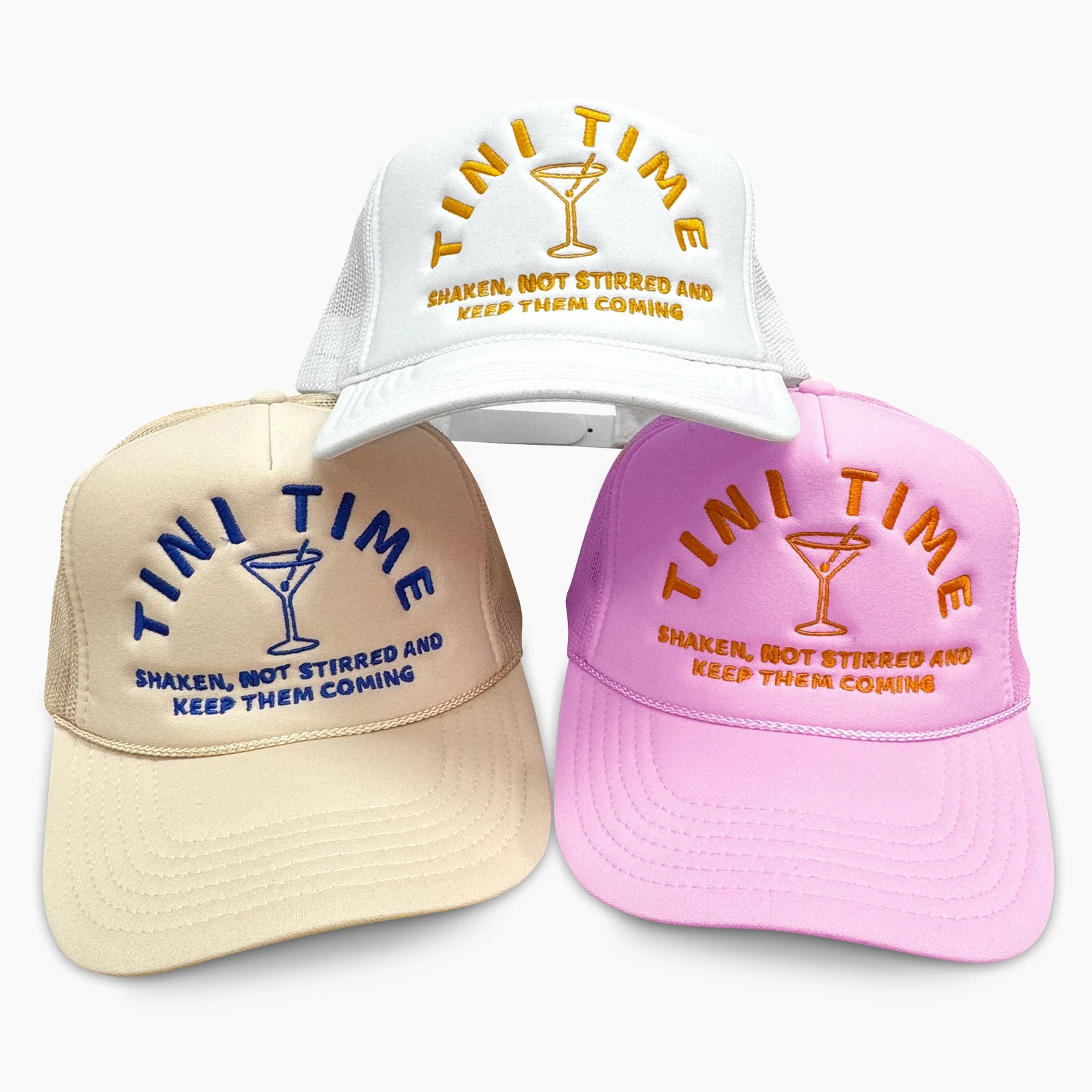 Embroidered Tini Time Trucker Hat, Tini Time Embroidery Hat, Tini Time Caps - Etsy | Etsy (US)