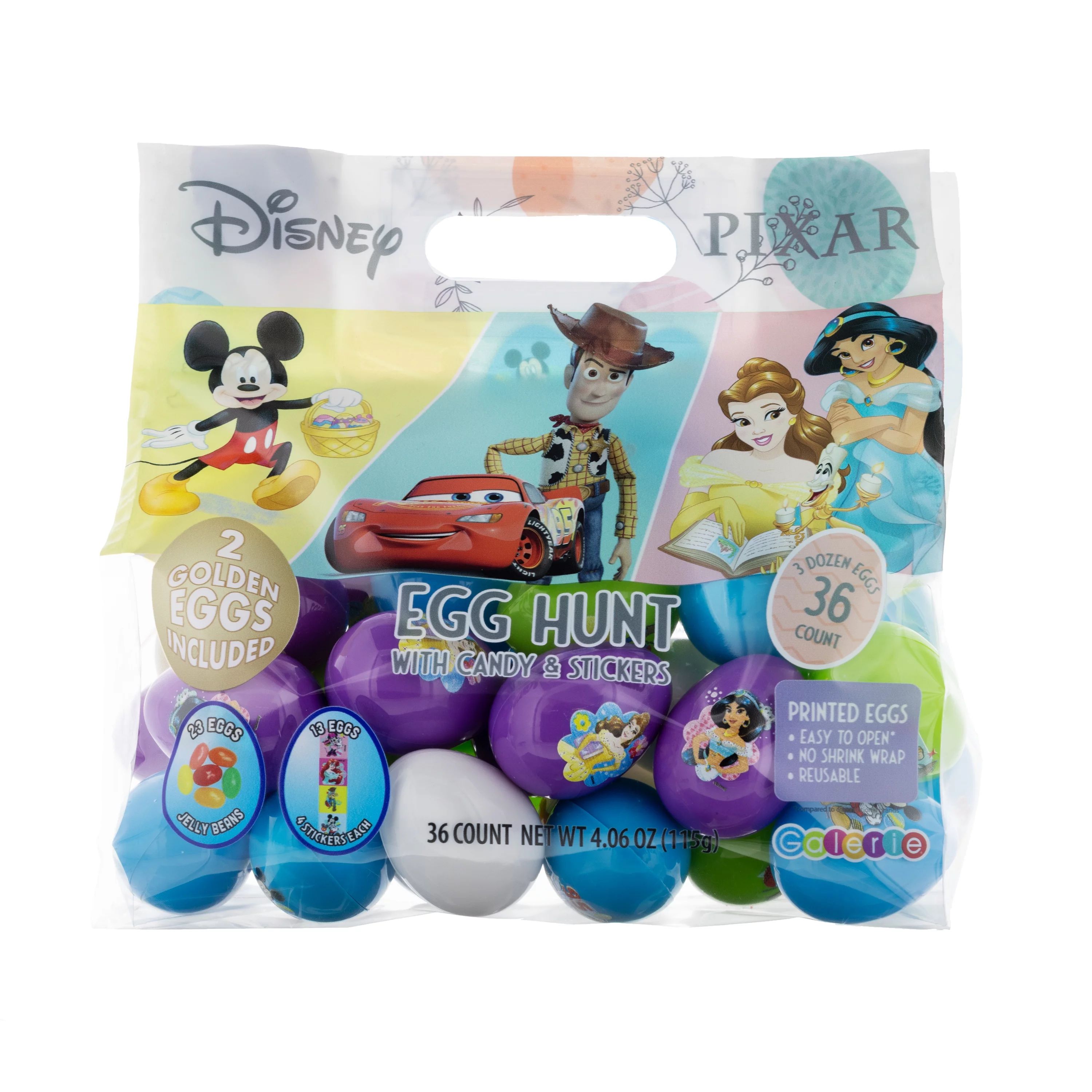 Disney and Pixar Mix 36 Count Egg Hunt Bag with Jellybeans and Stickers, 4.06 oz - Walmart.com | Walmart (US)
