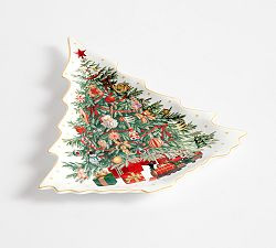 Nostalgic Christmas Icon Stoneware Serving Platter | Pottery Barn (US)