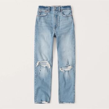 Women's Ultra High Rise Ankle Straight Jeans | Women's Sale Up To 30% Off | Abercrombie.com | Abercrombie & Fitch (US)