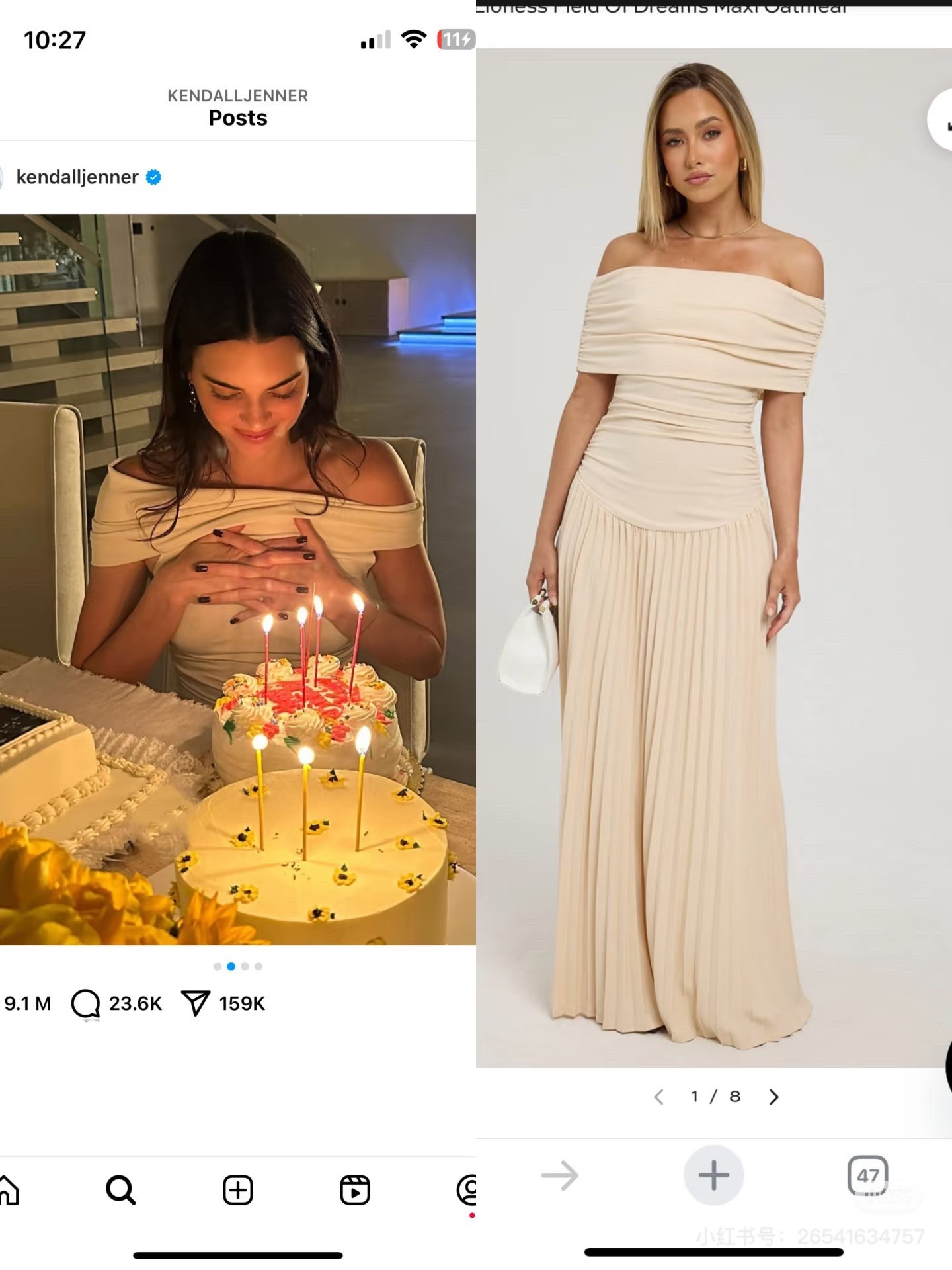✨ Kendall Jenner look for less ✨
I found the exact same off-shoulder cream maxi dress Kendall wore on her birthday — and it’s from Lioness 😍
Elegant off-shoulder neckline + flattering ruching + flowy pleated skirt = the perfect effortless glam.

🛍️ On sale now for 50% OFF
Run, don’t walk — this one won’t stay in stock for long!

#kendalljenner #lioness #lionessdress #LTKfashion #weddingguestdress #offshoulderdress #creamdress #LTKfind #LTKsale #birthdaylook #glamstyle