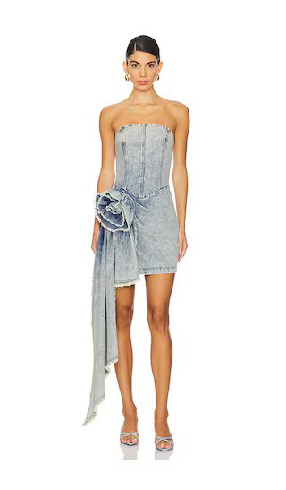 Giselle Denim Mini Dress in Light Blue Dress | Blue Party Dress | Blue Dress Outfit  | Revolve Clothing (Global)