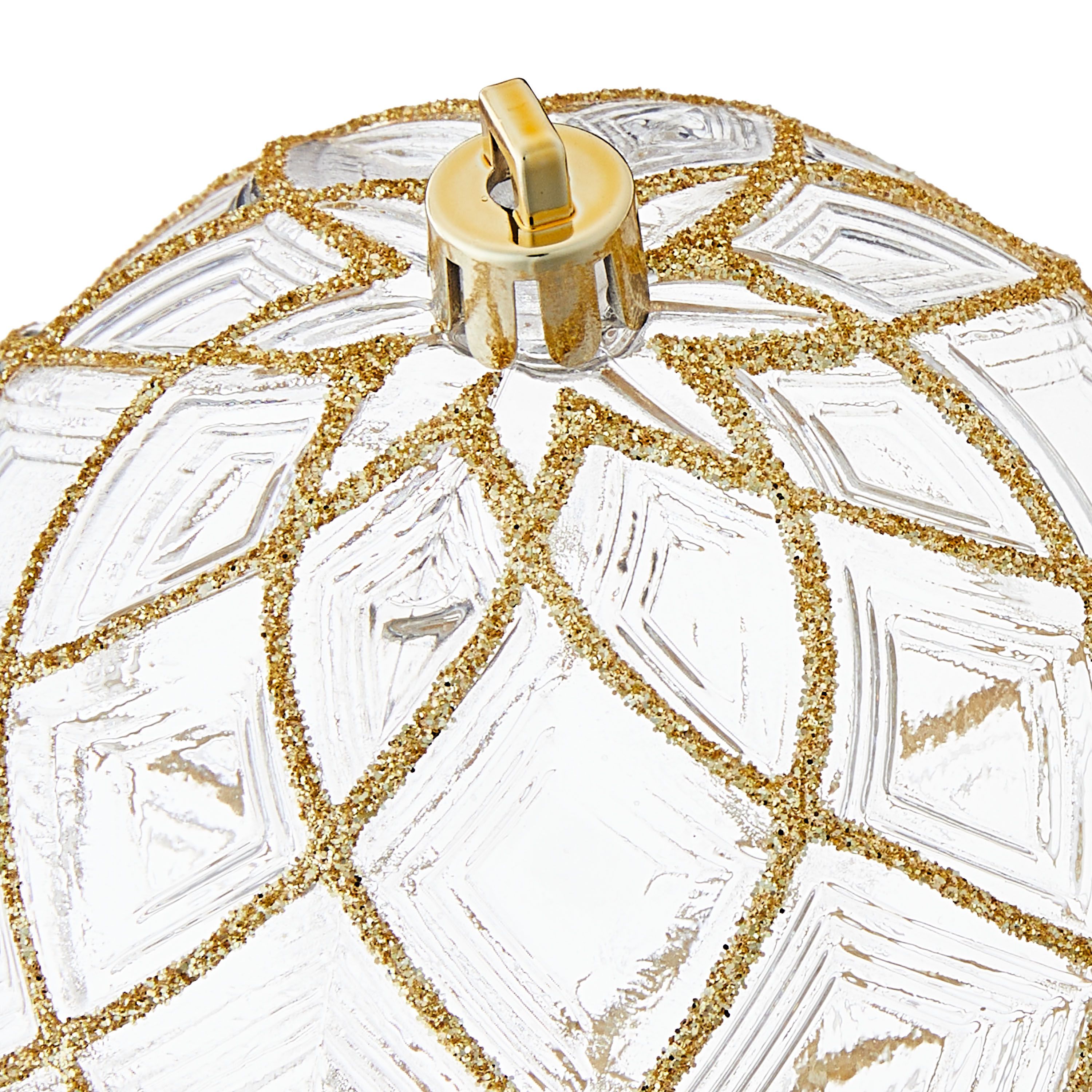 My Texas House, White and Gold Shatterproof Ornaments, 62 Count | Walmart (US)