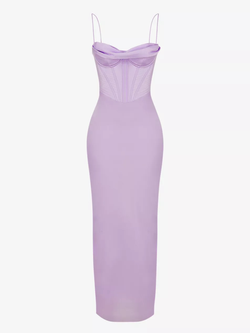 Charmaine corset satin maxi dress | Selfridges
