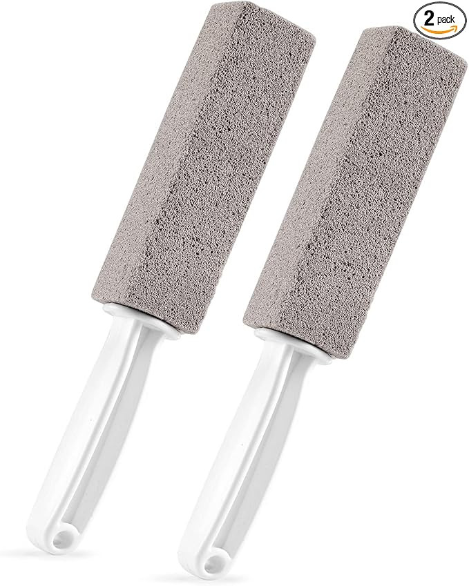 2 Pack Pumice Stone for Bowl Cleaning with Handle, Scouring Stick Removes Hard Water Rings, Calci... | Amazon (US)
