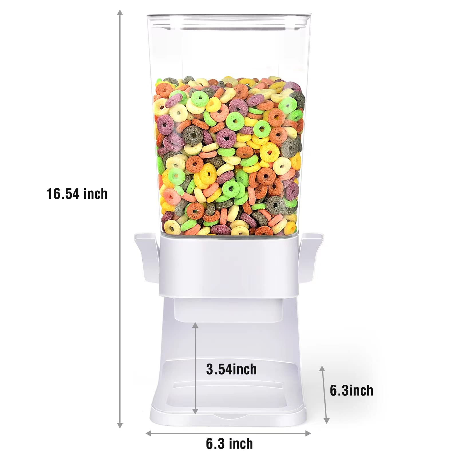 Cereal Dispenser Countertop 2 Pack 5.5 Qt Large Cereal Storage Container Holder Dispenser for Pan... | Amazon (US)