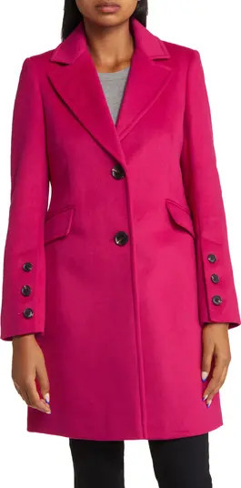 Wool Blend Notch Collar Coat | Nordstrom
