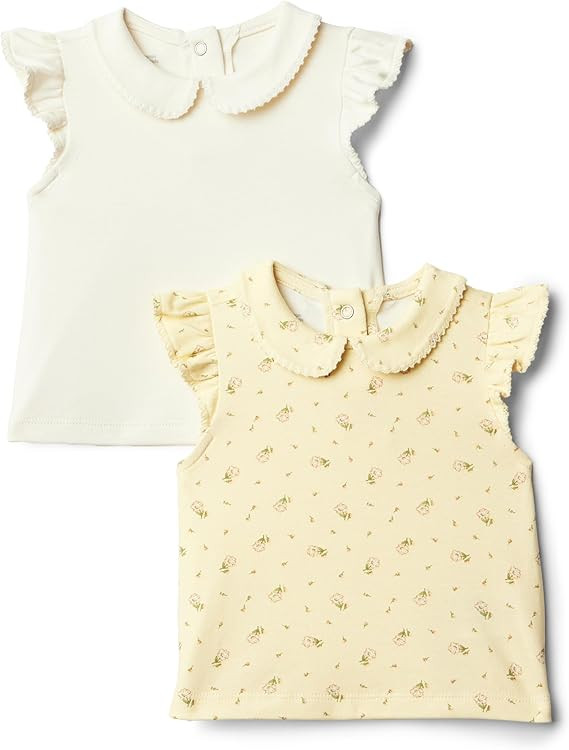 Amazon Essentials x Sofia Grainge Toddlers and Baby Girls' Short Sleeve Blouse, Pack of 2 | Amazon (US)