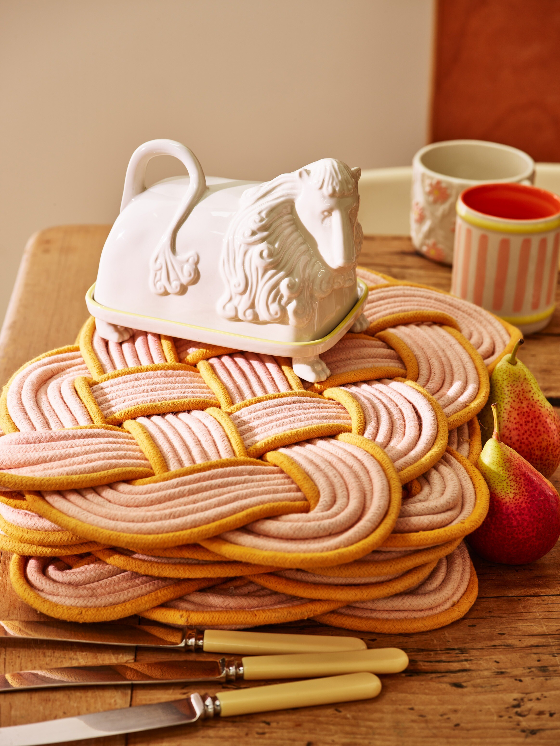 Shrimps x Oliver Bonas Lenny Lion Butter Dish | Oliver Bonas | Oliver Bonas (Global)