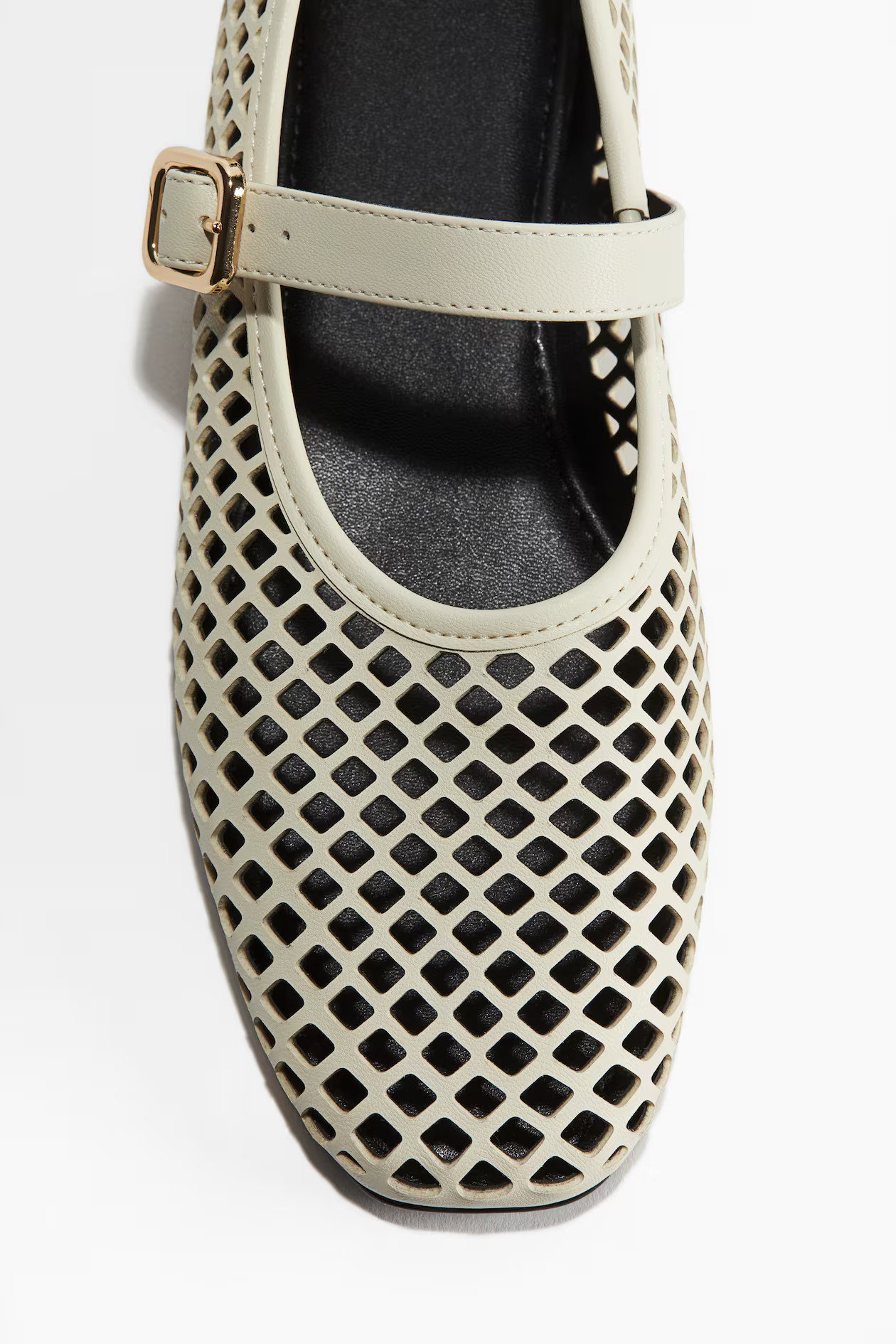 Perforated Mary Jane Ballet Flats | H&M (US + CA)