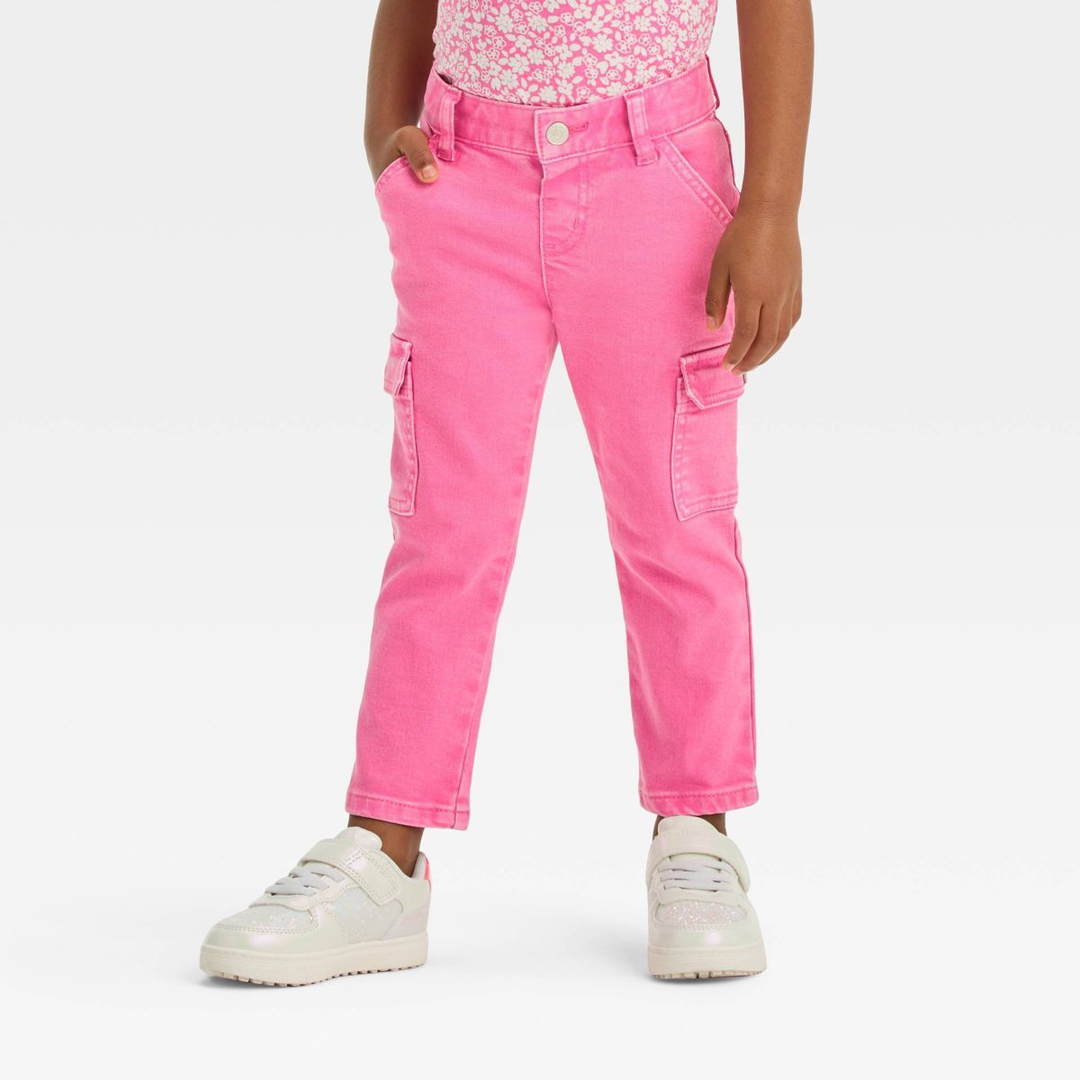 Toddler Girls' Cargo Pants - Cat & Jack™ Pink 2T | Target