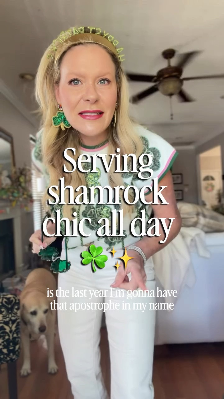 Lucky, styled, and stepping into something new ☘️✨

Wishing you a Happy St. Patrick’s Day! 

#StPatricksDay #LuckyStyle #NoliJeans #MidlifeStyle #CorporateToCocktail