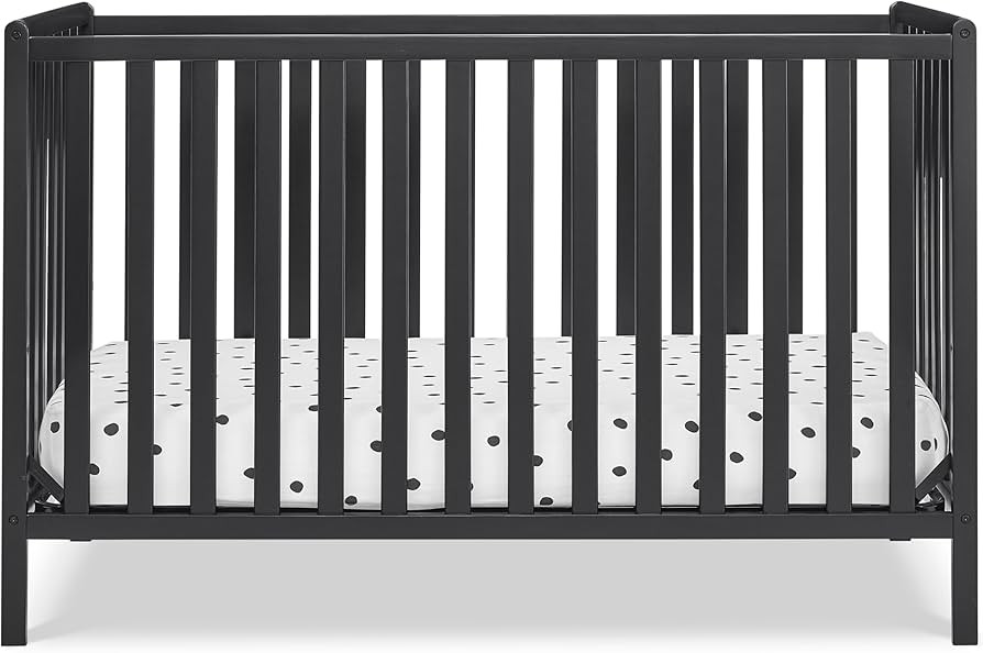 Delta Children Heartland 4-in-1 Convertible Crib, Black | Amazon (US)
