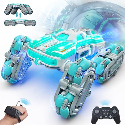 Opmind 8WD Remote Control Stunt Cars, 2.4Ghz Gesture Sensing with Spray & Light Climbing Hand Controlled RC Car, Cool Toys for Boys Ages 6 7 8-12 13 14 Year Old Christmas Birthday Gifts Ideas for Kids | Amazon (US)