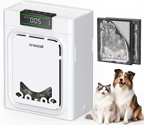 oneisall Air Purifiers for Home Pets with Double-Sided Washable HEPA Filters, Large Rooms Up to 2... | Amazon (US)