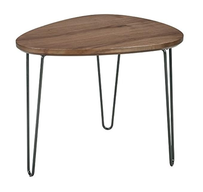 Ashley Furniture Signature Design - Courager Contemporary Triangle End Table - Brown/Black | Amazon (US)