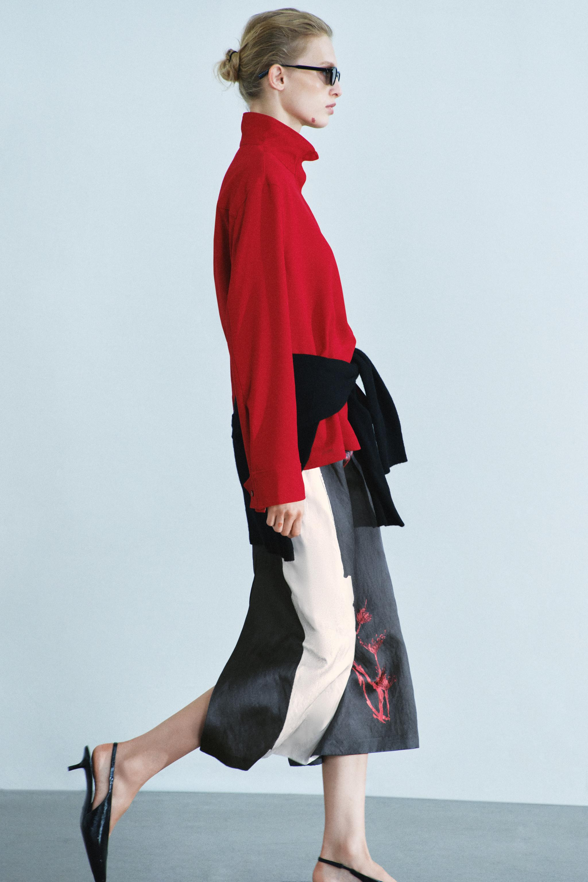 ZW COLLECTION CONTRAST SHIRT | Zara UK
