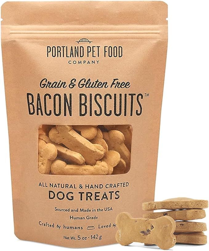 CRAFTED BY HUMANS LOVED BY DOGS Portland Pet Food Company Grain-Free & Gluten-Free Biscuit Dog Tr... | Amazon (US)