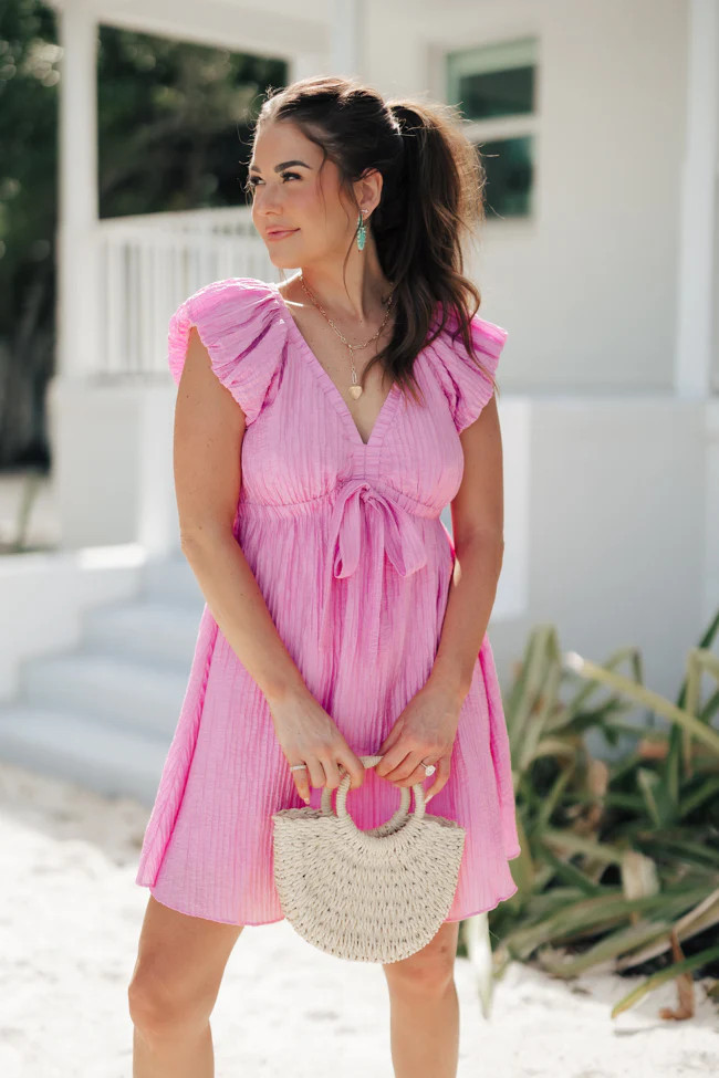 Southernmost Charm Pink Mini Dress Amber Massey X Pink Lily | Pink Lily