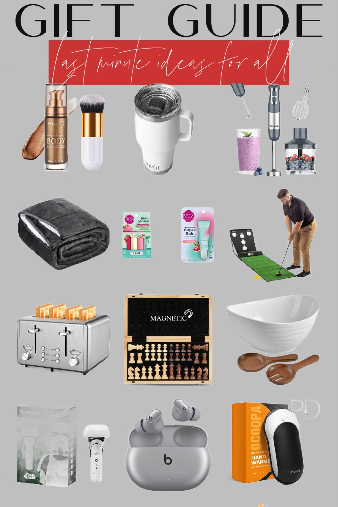 Last minute gift ideas for everyone on your list!! 🎁🎁 all on prime! 

#LTKfindsunder50 #LTKHoliday #LTKGiftGuide