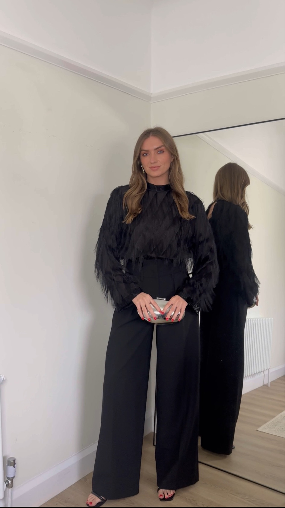 H&M holiday collection 
Wearing a small in the black fringed top
Size 8 in the Karen Millen black trousers, I’m 5ft 6 for an idea of the length 


#LTKeurope #LTKuk #LTKpartywear