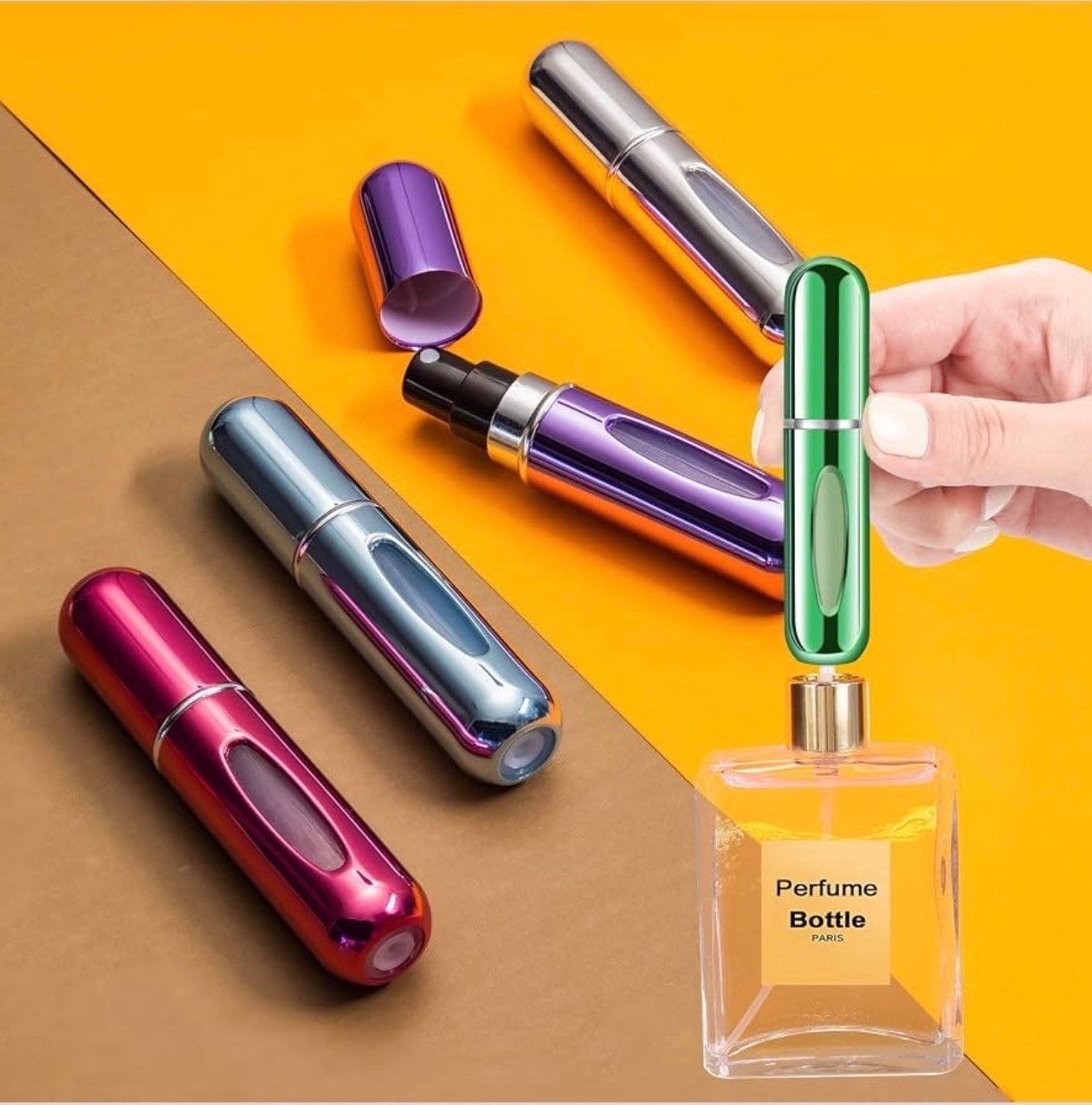 Have you seen these travel perfume containers? My son used them for cologne on our Europe trip and I think I need some for myself! 
#perfume #cologne #travel

#LTKSaleAlert #LTKMens #LTKBeauty