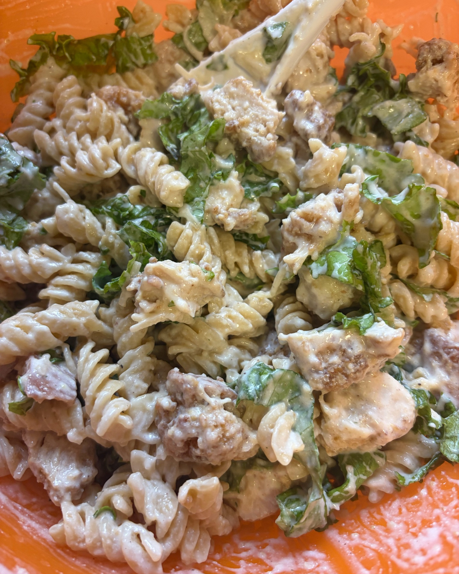 Chicken Caesar pasta salad - so delicious and I always go for seconds; from @ma.satterfield 


#recipes #familydinner #easyrecipes #dinnerideas

#LTKfoodie #LTKmomlife