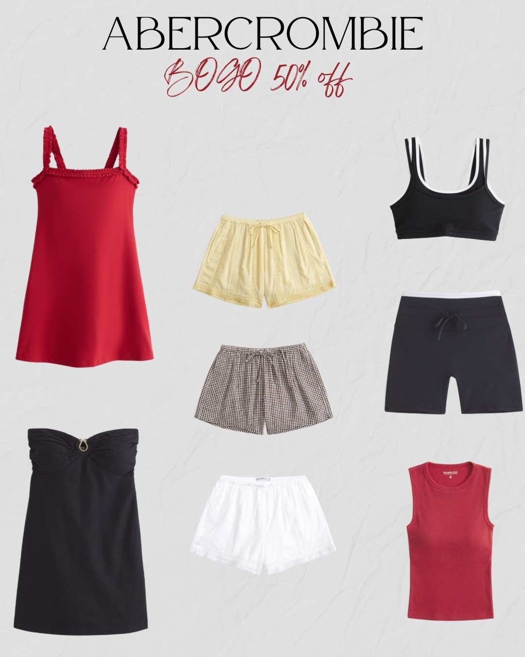 @abercrombie is doing BOGO 50% off & this is what I bought. Review to come 

#LTKSaleAlert