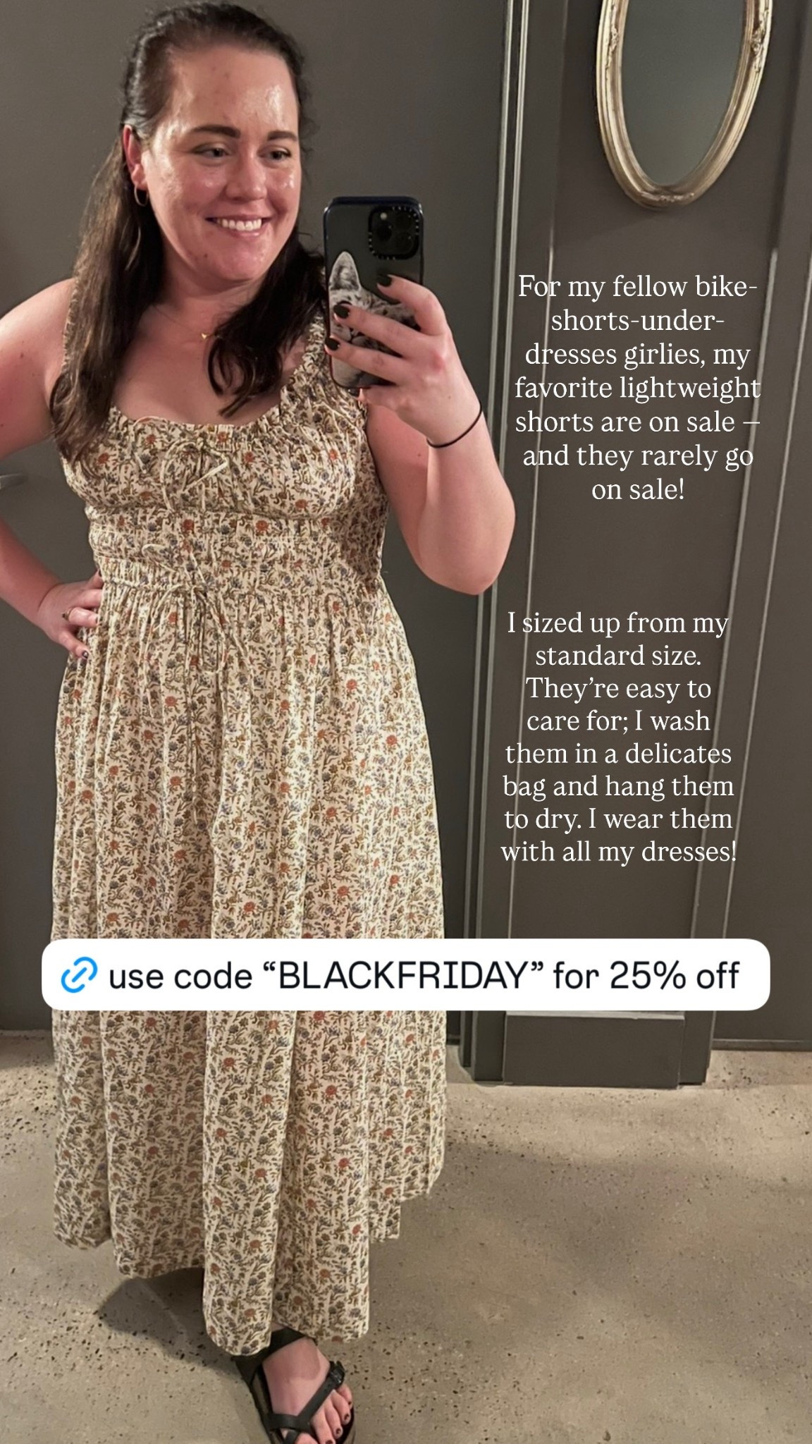 For my fellow bike-shorts-under-dresses girlies, my favorite lightweight shorts are on sale — and they rarely go on sale!

I sized up from my standard size. They’re easy to care for; I wash them in a delicates bag and hang them to dry. I wear them with all my dresses!

#LTKSaleAlert #LTKPetite #LTKootd