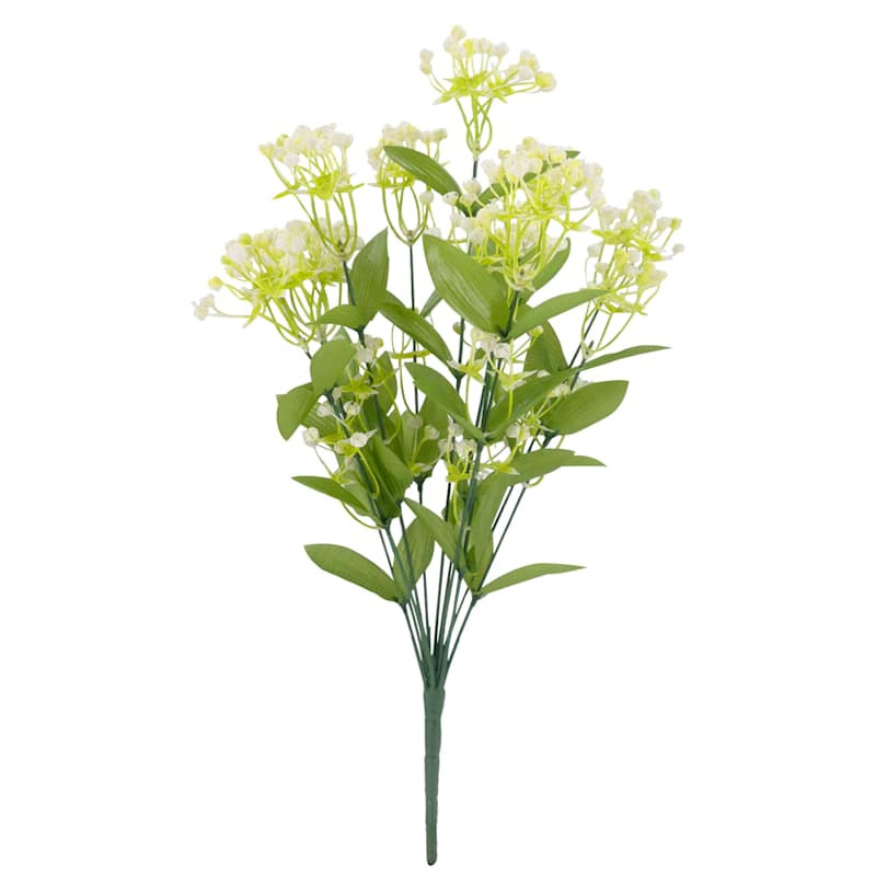 White Baby's Breath & Berry Bush, 20" | At Home