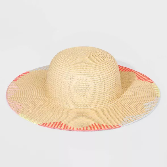 Girls' Straw Floppy Hat - Cat & Jack™ One Size | Target