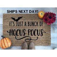 Hocus Pocus Doormat  Halloween Doormat  Fall Welcome Mat | Etsy (US)