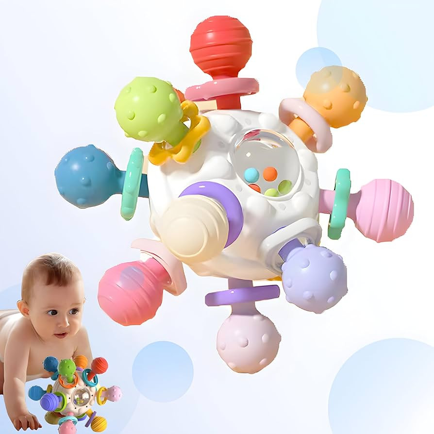 Baby Sensory Teething Toys - Teething Montessori Learning Developmental Toys for Baby - Newborn T... | Amazon (US)