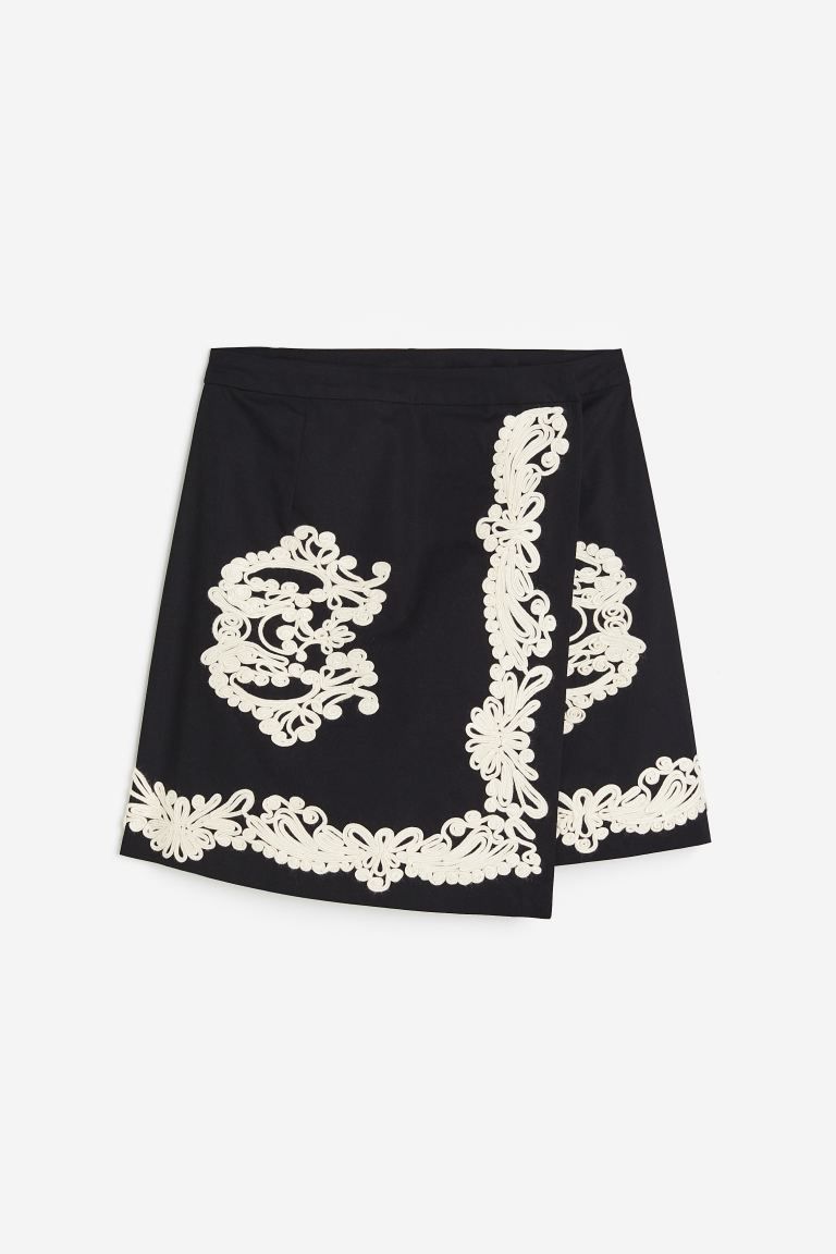 Embroidered A-line Skirt | H&M (US)