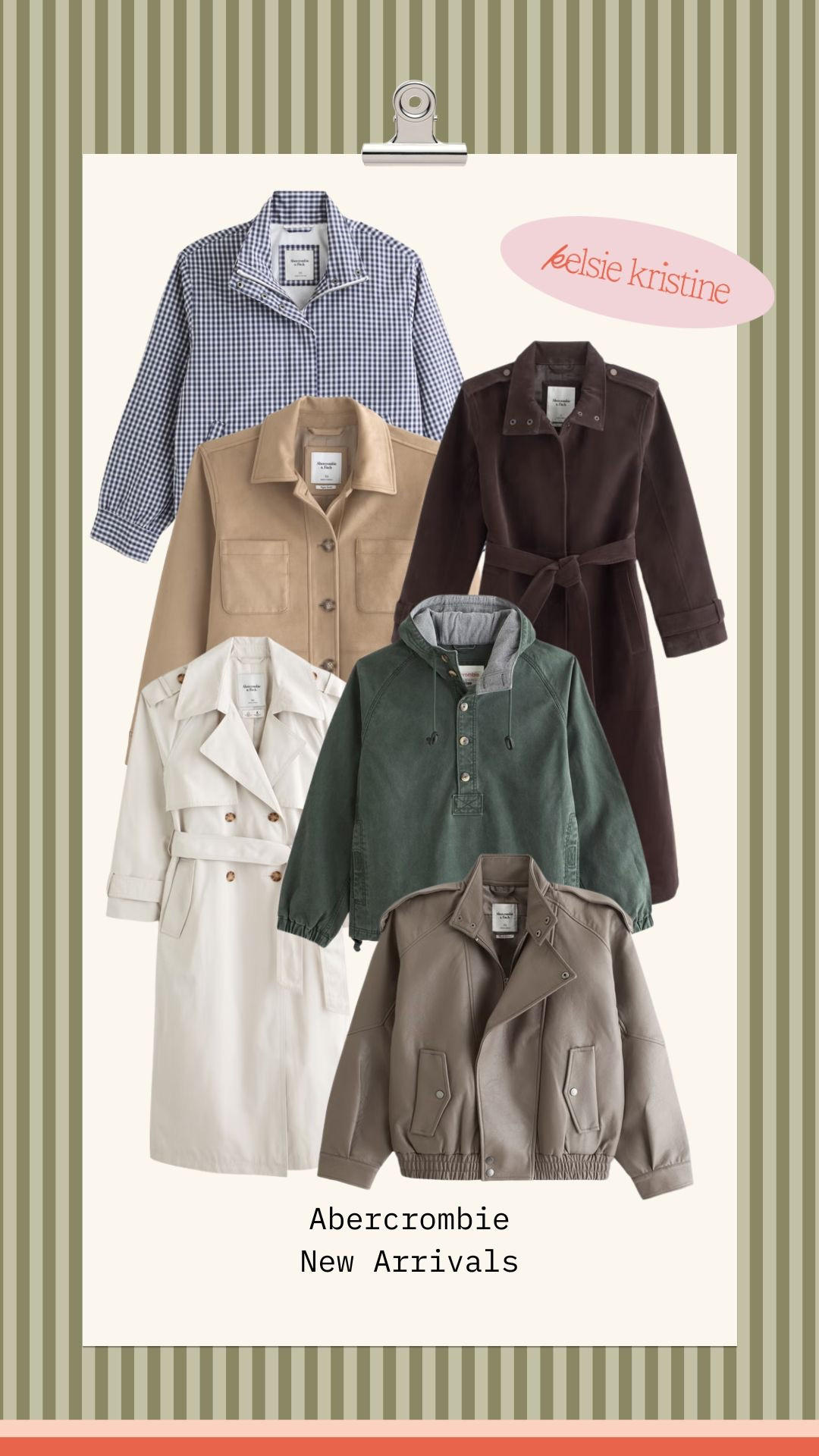 Fall jacket season is here, and there’s a style for everyone. From classic trenches and versatile bombers to casual utility jackets and cozy layers, these are the pieces that make transitioning your wardrobe into fall so easy. Perfect for adding a little extra warmth without sacrificing your outfit.

Fall Jackets | Fall Fashion | Bomber Jackets | Trench Coats | Utility Jackets | Lightweight Jackets | Fall Layers | Women’s Fashion | Fall Outfits | Casual Style | Classic Style | Transitional Fashion | Wardrobe Essentials | Midsize Fashion | LTK Finds | Abercrombie | Abercrombie New Arrivals | Fall Fashion | Fall Outfits | Classic Style | Capsule Wardrobe | Workwear | Women’s Fashion 

 #LTKSeasonal #LTKMidsize #LTKWorkwear