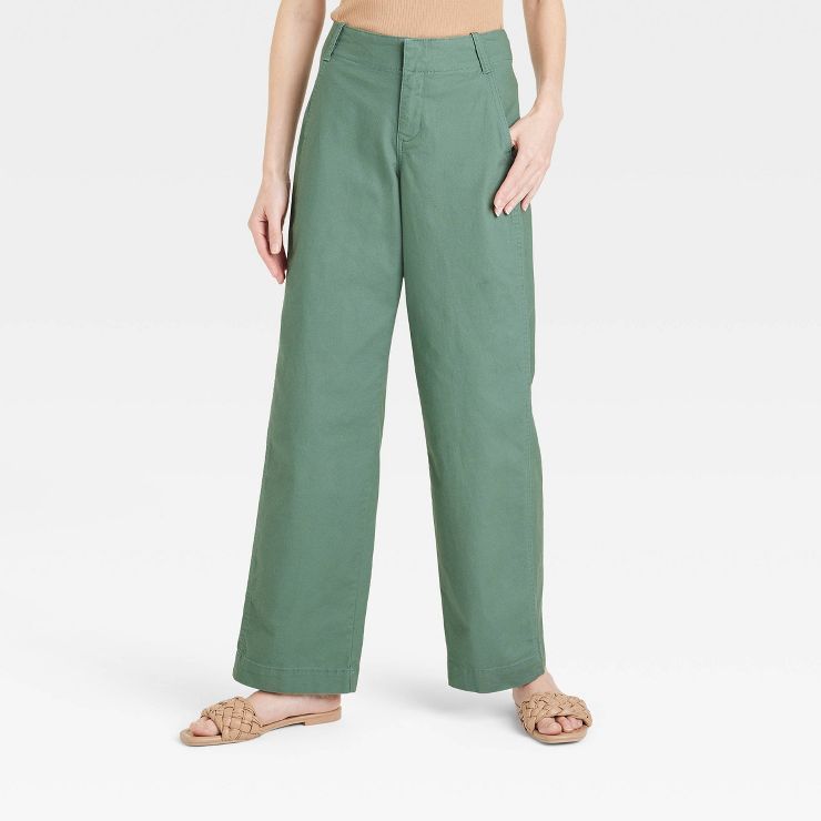 Women's Mid-Rise Relaxed Straight Leg Chino Pants - A New Day™ | Target