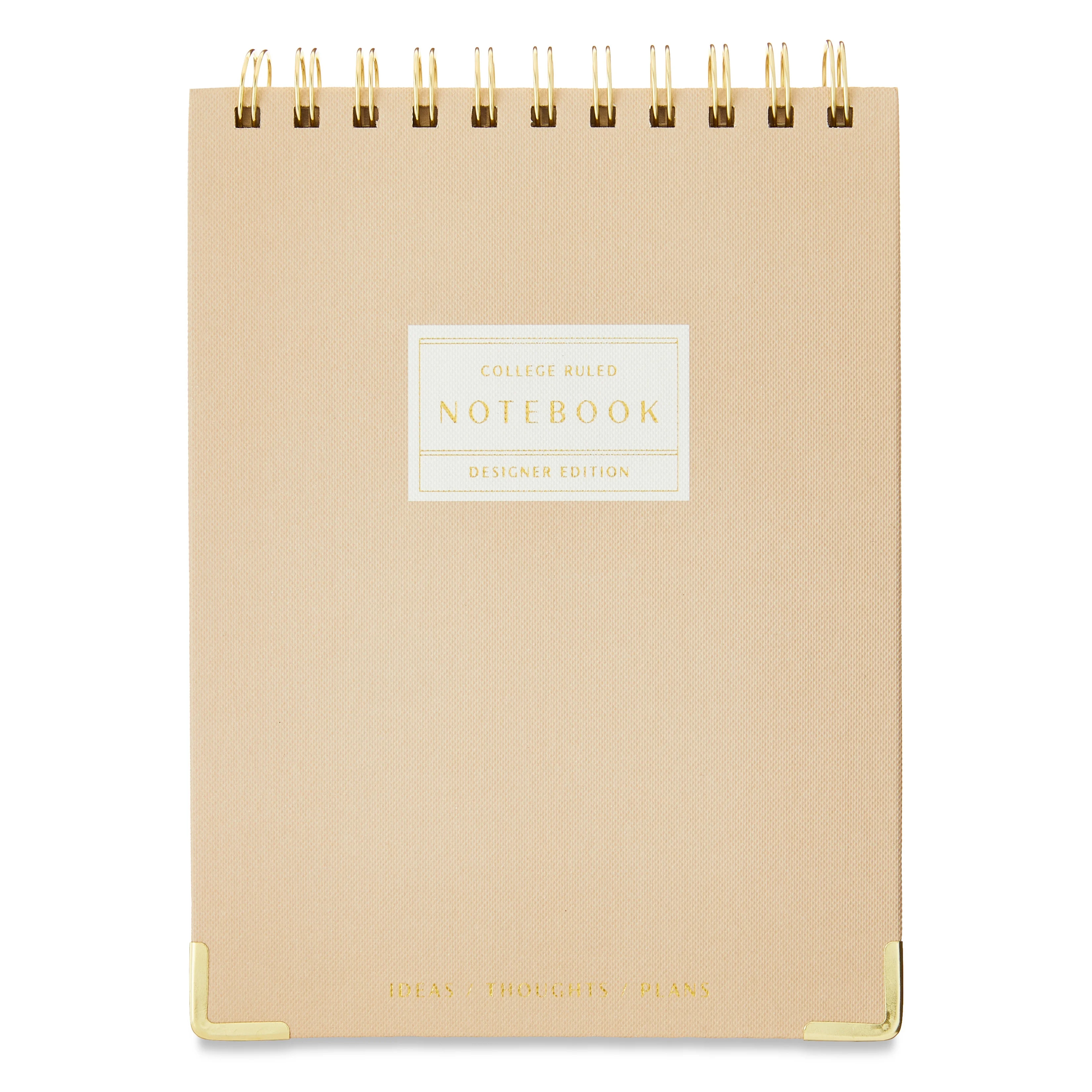 Pen+Gear Top Spiral Designer Journal, Dusky Taupe, 6.02" x 8.46", 160 College Ruled Pages,All Age... | Walmart (US)