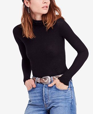 Waffle-Knit Turtleneck Top | Macys (US)