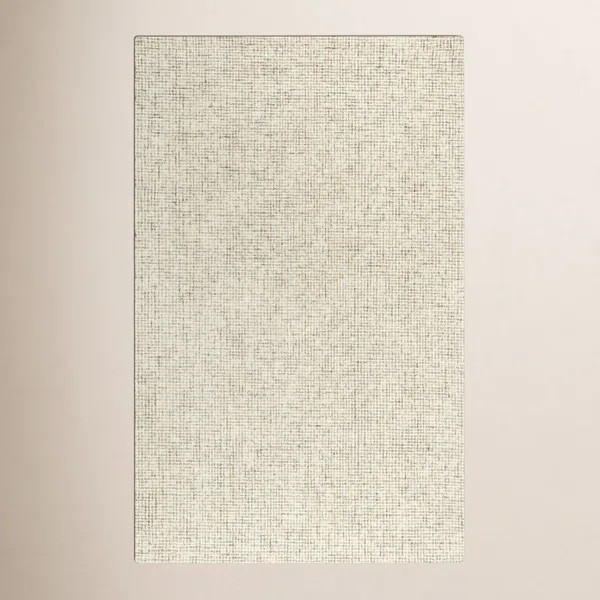 Kenyon Handmade Tufted Wool Beige Rug | Birch Lane