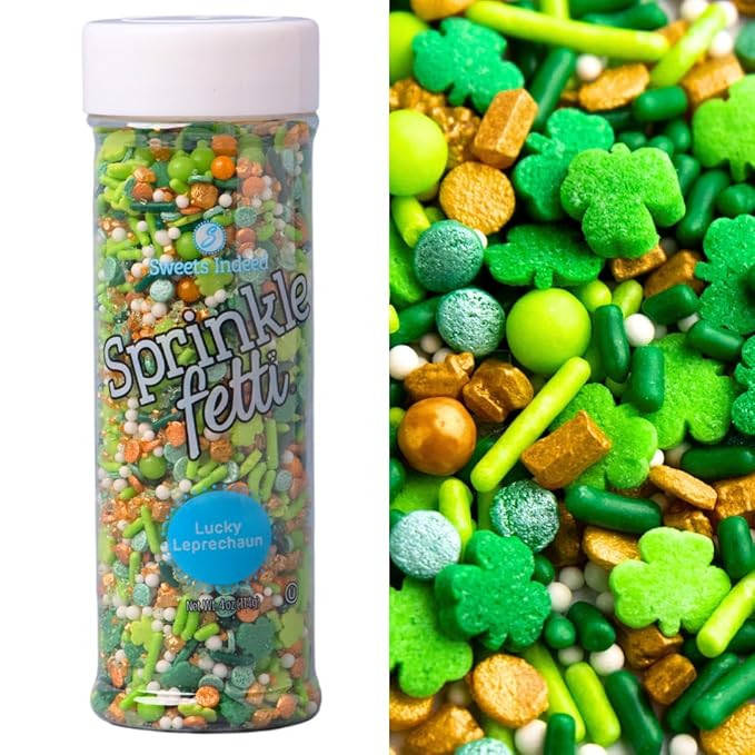Sweets Indeed Sprinkles, St. Patricks Day, Edible Sprinkle Mix, Perfect for Cake Decorations, Bak... | Amazon (US)