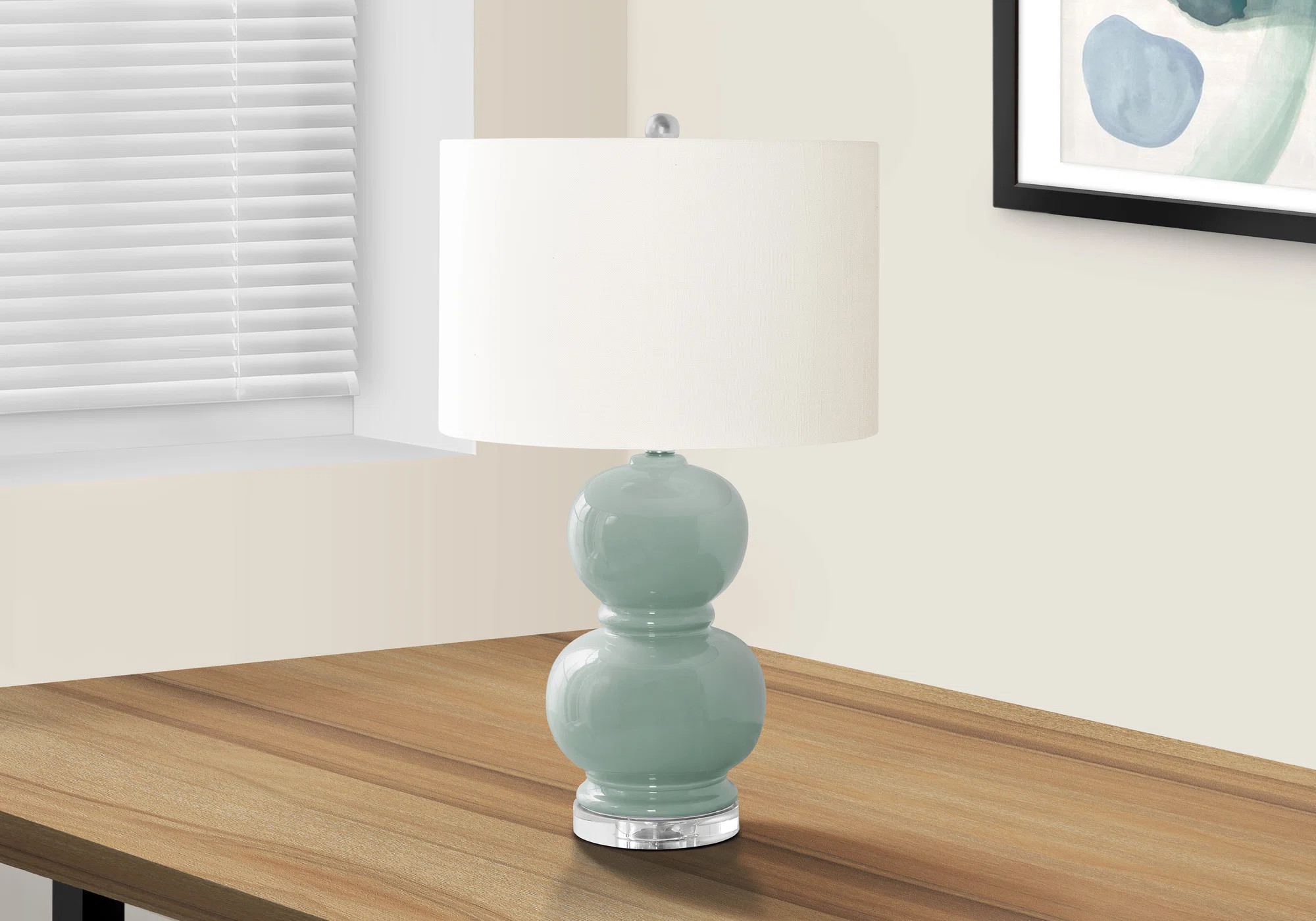 Charlton Home® Lighting, 25"h, Ceramic, Ivory / Cream Shade, Contemporary | Wayfair | Wayfair North America