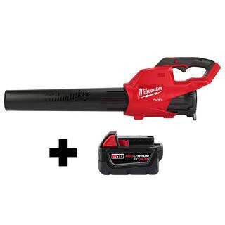 Milwaukee M18 FUEL 120 MPH 450 CFM 18V Lithium-Ion Brushless Cordless Handheld Blower W/ M18 5.0A... | The Home Depot