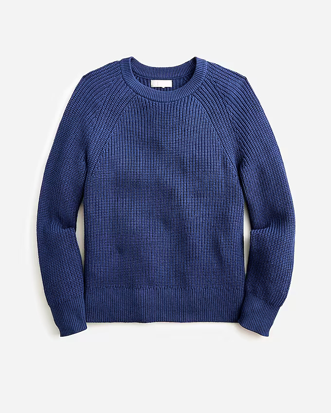 Cotton fisherman sweater | J. Crew US