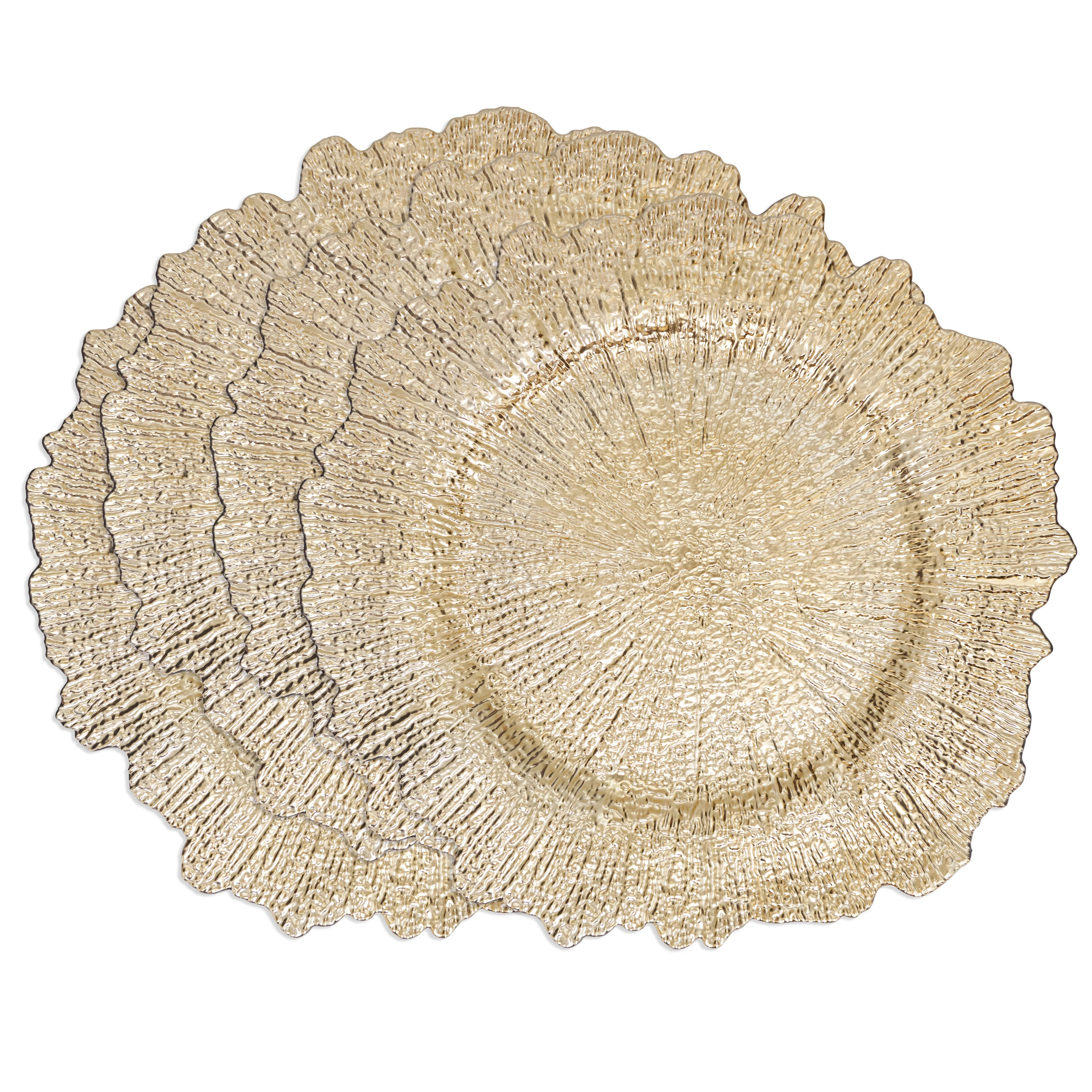 Radiant Elegance Starburst Charger (Set of 4) | Wayfair North America