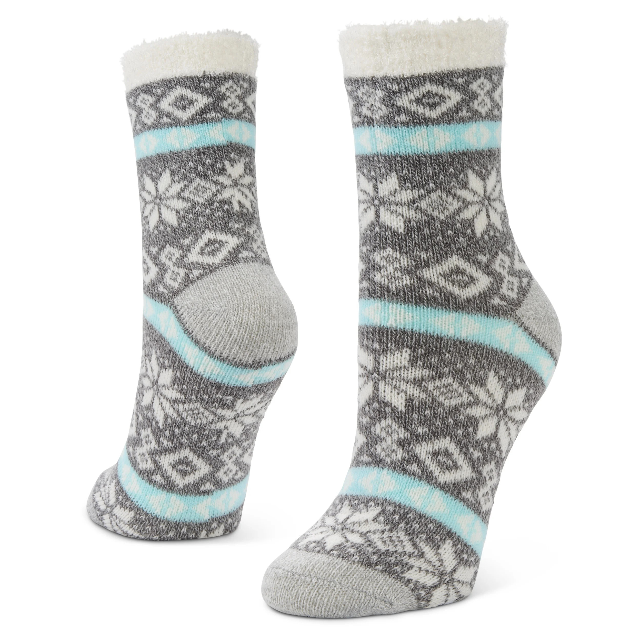Airplus 2024 Double Layer Crew Sock Frozen Snowflake Isle, Woman's 5-10 - Walmart.com | Walmart (US)